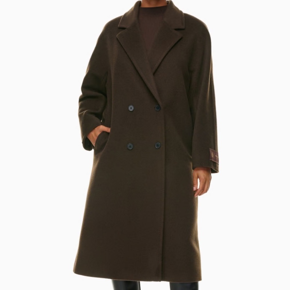 Aritzia Babaton Slouch Coat Burnt Cedar Size M